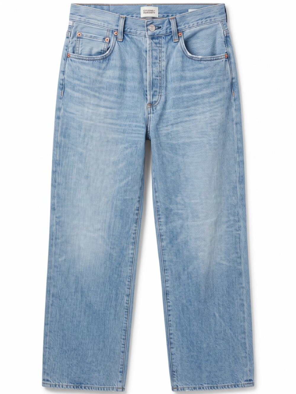 Citizens of Humanity "Annina" High-Rise Wide-Leg Jeans – Light Wash